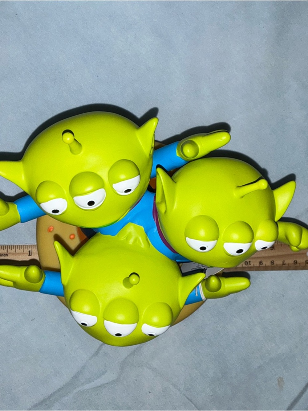 The Claw Green Alien Toy Coin Bank Blue Outfit Standing - Picture 15 of 16